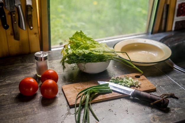 Składniki na blacie